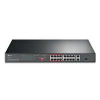 TP-Link TL-SL1218P 16-Port PoE+ Switch 150W Rackmount Metal TP-Link TL-SL1218P 16-Port PoE+ Switch 150W Rackmount Metal
